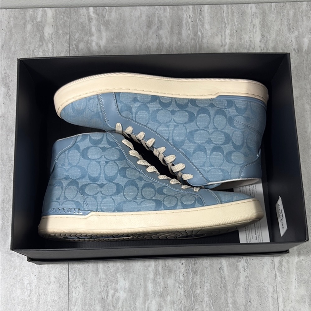 Coach Clip High Top Sneaker, Men’s sz 11, Cornflower Blue - Picture 9 of 13